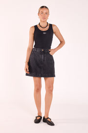 Cassie Skort - Washed Black