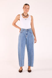 PRE-ORDER Lola Cropped Barrel Jean - Panel Deep Blue