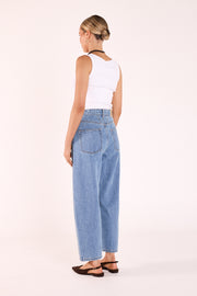 PRE-ORDER Lola Cropped Barrel Jean - Panel Deep Blue