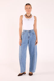 PRE-ORDER Lola Barrel Jean - Panel Deep Blue