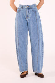 PRE-ORDER Lola Barrel Jean - Panel Deep Blue