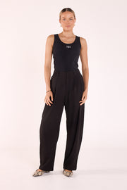 Andie Barrel Pant - Black