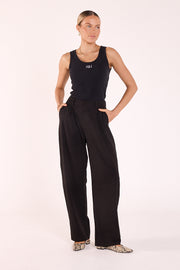 Andie Barrel Pant - Black