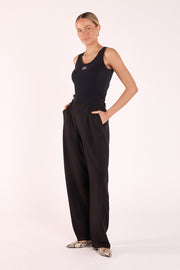 Andie Barrel Pant - Black