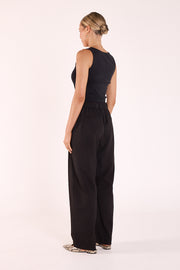 Andie Barrel Pant - Black