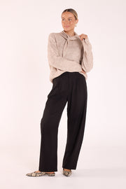 Andie Barrel Pant - Black