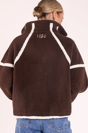 Auckland Sherpa Jacket - Chocolate