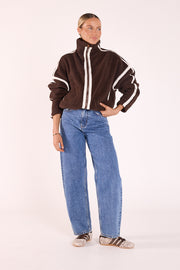 Auckland Sherpa Jacket - Chocolate