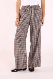 Autumn Pant - Navy Oat Check
