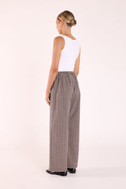 Autumn Pant - Navy Oat Check