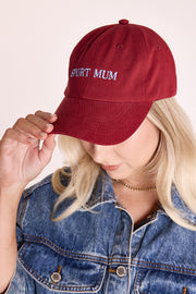 Lulu Cap - Sport Mum Burgundy