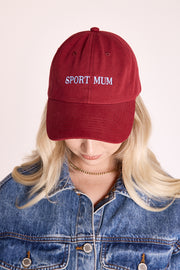 Lulu Cap - Sport Mum Burgundy