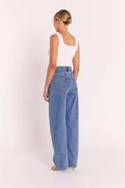 Lola Long Barrel Jean - Deep Blue