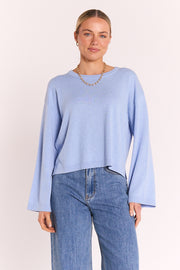 Hartley Long Sleeve Top - Powder Blue