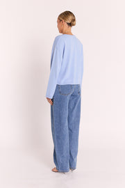 Hartley Long Sleeve Top - Powder Blue