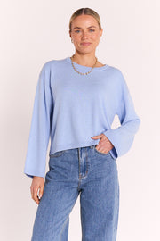 Hartley Long Sleeve Top - Powder Blue
