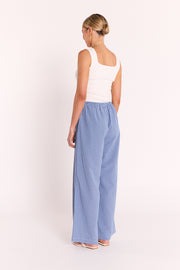 Lottie Pant - Blue Gingham