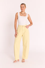 Lola Barrel Jean - Butter