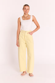 Lola Barrel Jean - Butter