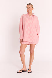 Winnie Shirt - Peach Stripe