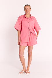 Arlo Denim Short - Coral