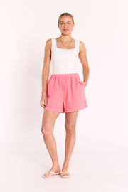 Arlo Denim Short - Coral