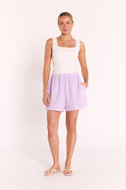 Arlo Denim Short - Lilac