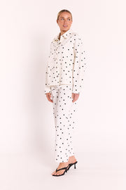 Lola Denim Jacket - Black Spot