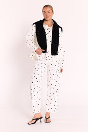 Lola Denim Jacket - Black Spot