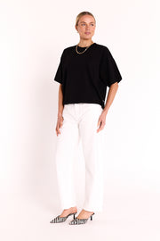 Carter Boxy Tee - Black