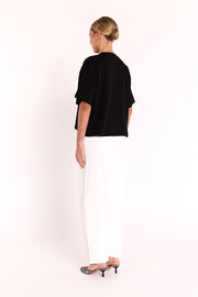Carter Boxy Tee - Black