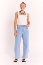 Lola Barrel Jean - Summer Blue