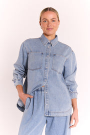 Romy Shirt - Soft Blue