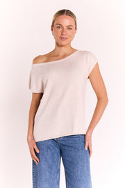 Hartley Off Shoulder Top - Beige