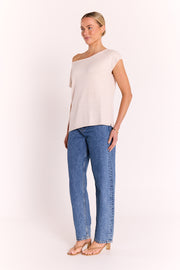 Hartley Off Shoulder Top - Beige