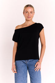 Hartley Off Shoulder Top - Black