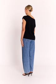Hartley Off Shoulder Top - Black