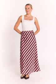 Lucy Skirt - Rose Stripe