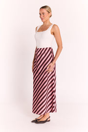 Lucy Skirt - Rose Stripe