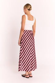 Lucy Skirt - Rose Stripe