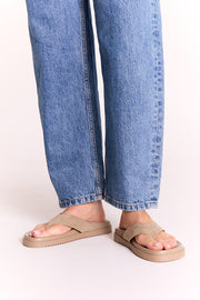 Aila Slide - Dune Suede