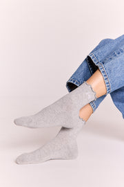 Core Frill Socks - Grey Marle