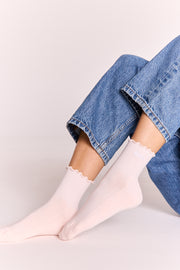 Classic Frill Socks - Pink