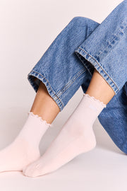 Classic Frill Socks - Pink
