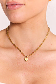 Ali Love Lock Necklace - Gold