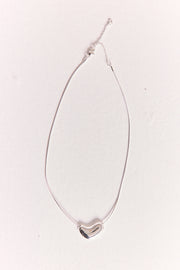 Britt Heart Necklace - Silver