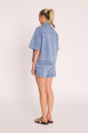 PRE-ORDER Violet Short Sleeve Shirt - Denim Spot