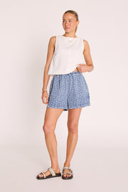 PRE-ORDER Violet Short - Denim Spot