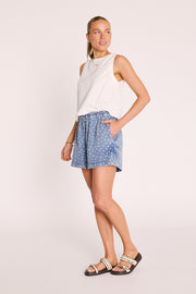 PRE-ORDER Violet Short - Denim Spot