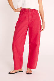 Lola Barrel Jean - Poppy